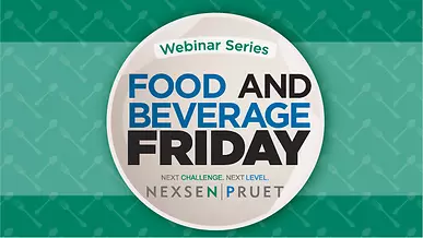 Webinar Series: Food & Beverage Session 1 - Innovation in the Food and Beverage Industry